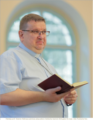 "Vienīgi Kristus" - Katlakalna baznīcā atceras profesoru Robertu Feldmani